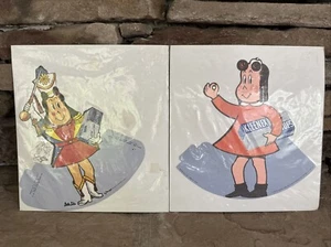Kleenex Counter Promo Standup Displays Little Lulu 1950's Comic Majorette 10" T - Imagen 1 de 3