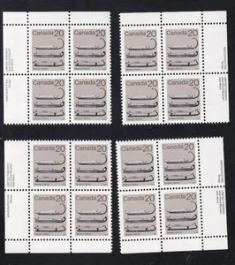 Canada 1982 Ice Skates 20¢ Artifact, MNH PB set, sc#922 GT2 - Picture 1 of 1