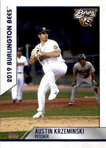 2019 Burlington Bees Choice #10 Austin Krzeminski Atlanta Georgia Baseball Card