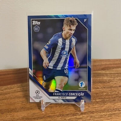 FRANCISCO CONCEICAO 2021-22 Topps UEFA Champions 1st #118 Blue Inferno RC /30 - Image 1 of 2
