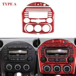Red Carbon Fiber Interior Central Console Cover Trim For Mazda MX-5 Miata 09-15 - Bild 1 von 16