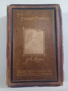 The Pilgrim's Progress, Elstow Edition 1880, with wood boards from Elstow Church - Picture 1 of 10