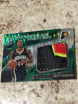 2016-17 Spectra Jeff Teague Spectacular Swatches Jersey Patch /5 Sweet Patch - Image 1 of 2