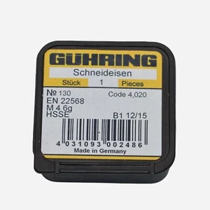 Gühring cutting die M4 6 g factory standard HSS-E nitrided ≥M 2.6 130 4.020 - Picture 1 of 3