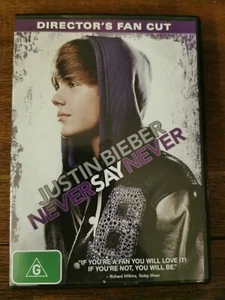 Justin Bieber: Never Say Never DVD Region 4 VGC Director's Fan Cut. Free Post - Picture 1 of 3