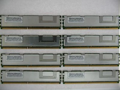 LOT OF 6 Kits 32GB KIT 8X4GB DELL PowerEdge 2950 1950 2950 1900 1955 R900 MEMORY - Image 1 of 3