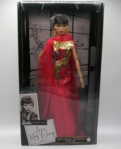 BAMBOLA FIRMATA BARBIE CINESE AMERICANA ANNA MAY WONG serie ispiratrice donna - Foto 1 di 14