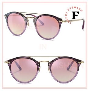 Oliver Peoples REMICK Jacaranda Pink Gold Mirrored Metal Sunglasses OV5349S 5349