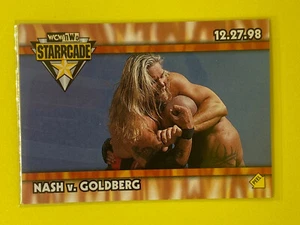 WCW NWO Starrcade Kevin Nash Vs Goldberg Wrestling Sticker Insert Topps Card - Picture 1 of 1
