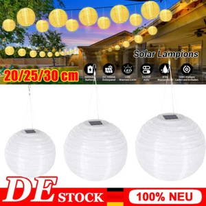 20/25/30cm LED-Solarlampion Außen Solar LED Laterne Beleuchtung Gartenlaterne - Bild 1 von 14