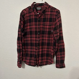 Eddie Bauer Herren Langarm rot und schwarz Flanell Knopfleiste Größe Large - Bild 1 von 6