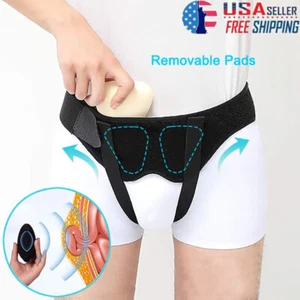 Cinturón médico de soporte para hernia inguinal para hombre doble ingle alivio del dolor braguero - Imagen 1 de 34
