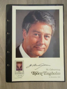 Tarjeta de autógrafo Björn Engholm Autopen Philswiss edición limitada / política - Imagen 1 de 2