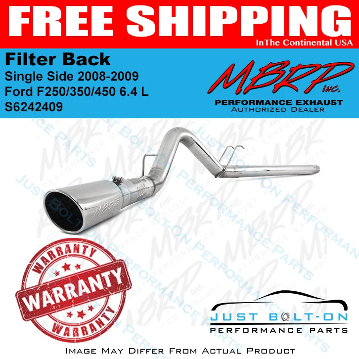 MBRP 2008-2009 ford F250/350/450 6.4 L Filter Back Single Side S6242409 - Image 1 of 1