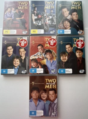Two and a Half Men : Season 1-7 Bundle (DVD, 2003) Region 4 PAL Comedy Sitcom TV - Image 1 of 3