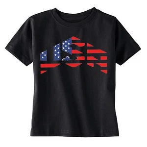 American Flag distressed 4th of July T-shirt Clothing USA Shirt Toddler Youth - Picture 1 of 1