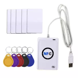 Lector NFC USB ACR122U Tarjeta Ic Inteligente Sin Contacto y Escritor Rfid Copiadora Copiadora D - Imagen 1 de 15