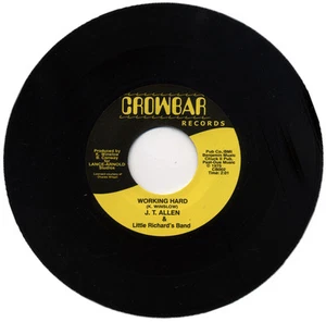 J.T. ALLEN & LITTLE RICHARD'S BAND "WORKING HARD c/w FREEWAY CROWD" FUNK - Picture 1 of 2