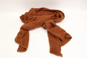 FREE PEOPLE Rangeley Recycled Brown Scarf One Size made from Recycled polyester - Picture 1 of 3