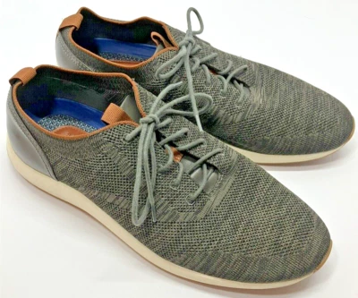VINCE CAMUTO Mens SZ 10.5 M Edelgard Jogger Charcoal Knit Lace Up Sneakers - Image 1 of 4