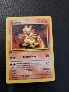 Pokemon Card Magmar Base Set 1st Edition German Uncommon Light Play - Picture 1 of 2