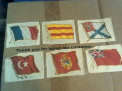 6 Of Vintage Flags Silk Patches Lot 3 - Image 1 of 4