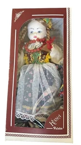 Porcelain Doll Vtg 11.5” Polish Handmade Kasia in National Costume Outfit CUTE - Picture 1 of 15
