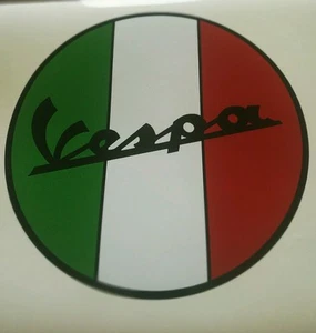 ADESIVI TRICOLORE VESPA PIAGGIO 25 cm (COPPIA) - Imagen 1 de 1