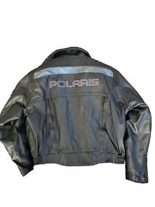 All Leather Polaris Snowmobile Suit XL Rare