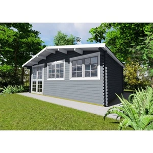 Agande Gartenhaus Blockhaus Gerätehaus Holz 600x300, 40 mm 403952 - Bild 1 von 7
