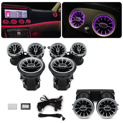 For Mercedes Benz E-Class W213 E300 E63S 2017-22 AC Vent 6PCS Ambient Light - Image 1 of 4