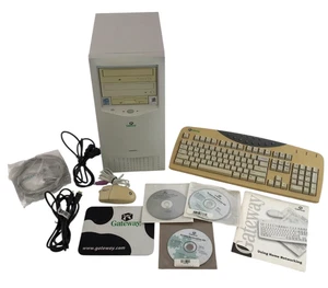 Gateway Essential Tower PC 2000 Pentium III 500MHz 128MB 0HD nVidia TNT2 DVD-RW - Bild 1 von 17
