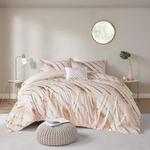 Nero Metallic Comforter Fun Print for Girls Bedroom Modern Bedding Set, All S... - Picture 1 of 8