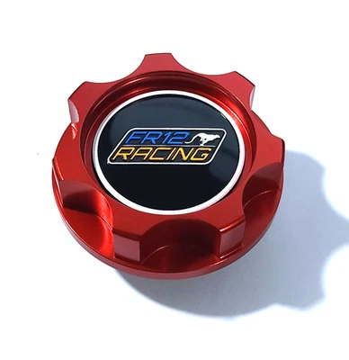 RED FR12 RACING ENGINE OIL CAP MUGEN SIVER FOR HONDA CIVIC EK9 ACCORD SI SIR JDM - Image 1 of 4