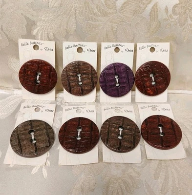 8 Large Buttons - 2 1/16" - 53mm - Belle Buttons By Dritz Lot  - Image 1 of 4