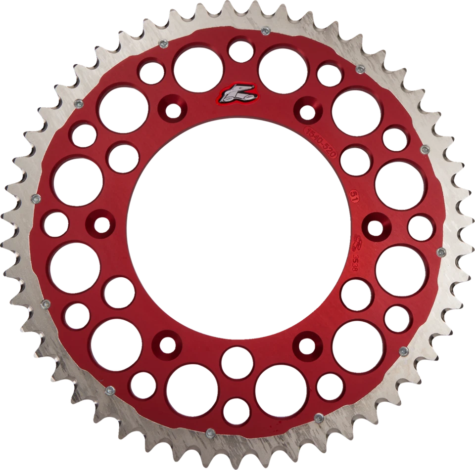 Piñón trasero RENTHAL 1540-520-51GPRD Twinring™ 02-23 Honda CRF450X Foto 1 de 1