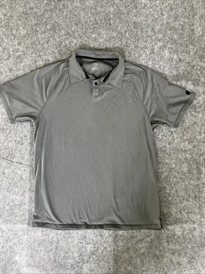 Camisa Polo Kenneth Cole Hombre Grande Gris Manga Corta Ligera Microfibra Foto 1 de 4