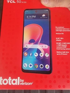 TCL 50 XE 5G (128GB), Blue Total by Verizon Pre-Paid NEW - Picture 1 of 2