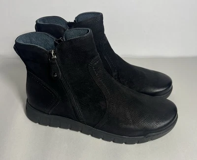 Eric Michael Erie Botín Mujer’s Talla 40 EE. UU. 9.5 Negro Doble Cremallera Nuevo Sin Caja Foto 1 de 4