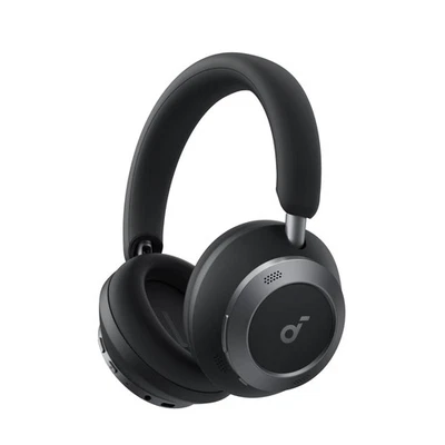 Soundcore Space One Pro Wireless Headphones ANC LDAC Hi-Res Midnight Black - Image 1 of 4