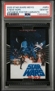 2025 Topps Star Wars Meiyo Star Wars: A New Hope Japanese Poster PSA 10 Pop 1/2 - Picture 1 of 3