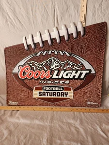 Coors Light Beer Advertising Sign Sunday Football Insider Mancave/Garage Decor  - Picture 1 of 2