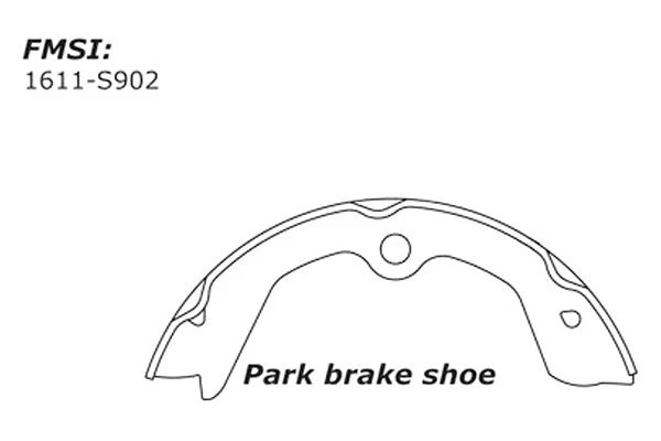For Jaguar XJ6 1988-1989 Centric Premium Rear Parking Brake Shoes - Image 1 of 1