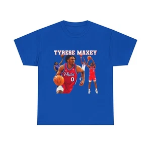 Tyrese Maxey Basketball T-Shirt, Unisex Sportshirt, Fan Gear, Sport […] - Bild 1 von 41