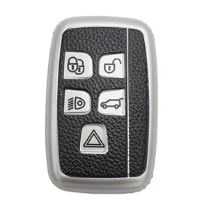 New 5 Buttons Soft TPU For Land Rover Jaguar Smart Key Chain Case Cover Fob - Picture 1 of 4