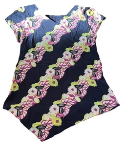 Hemdbluse mit Blumenmuster unbekannte Marke Damen *siehe Beschreibung* - Bild 1 von 6