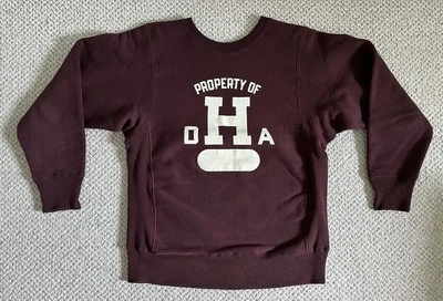 Warehouse Co Lote 483 Sudadera Tejido Inverso Loopwheel Burdeos Talla Pequeña Foto 1 de 4