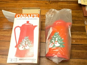 Vintage Waechtersbach Geese Christmas Tree Carafe 1 Liter Thermal Vacuum in Box - Picture 1 of 4
