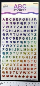 Letters Self Adhesive Glitter Embossed Of 0 9/32in – 165 Characters – Multicolor - Picture 1 of 3