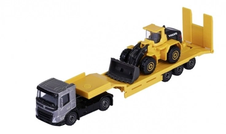 Majorette 8503103000 - Volvo Construction Trasportatore Camion Con Pale Gommate - Immagine 1 di 1
